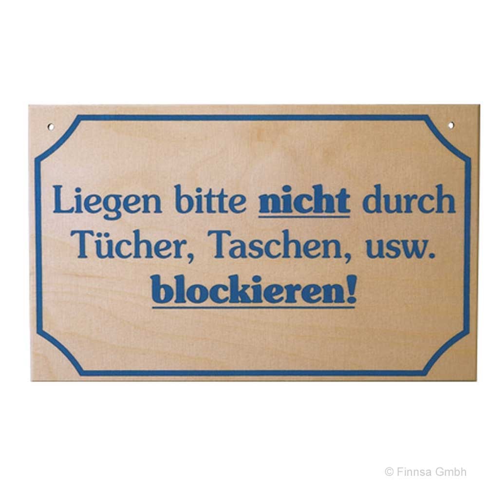 sauna-hinweisschild-liegen-nicht-blockieren Sauna Hinweisschild  Liegen bitte nicht blockieren