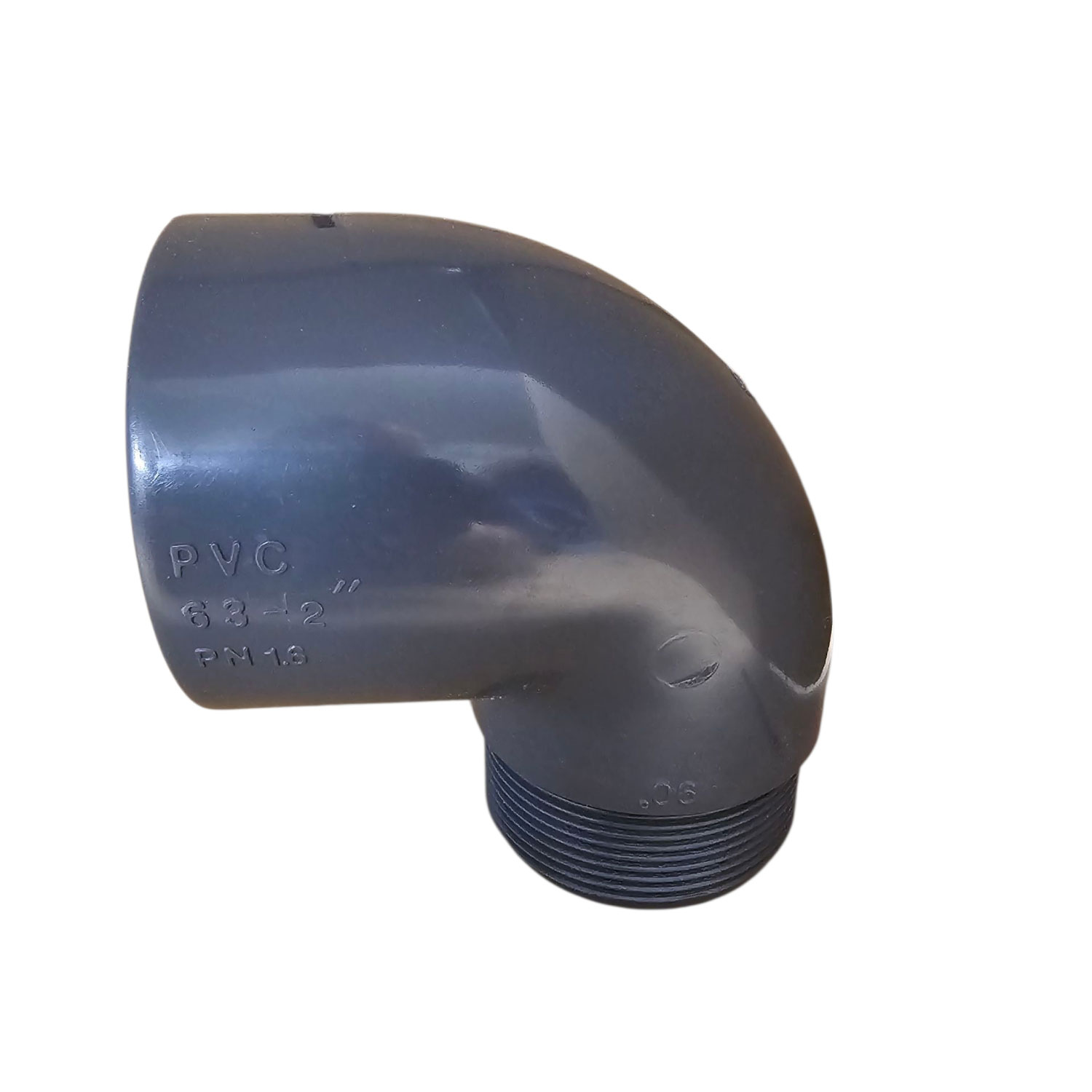 PVC Winkel 90 Grad mit Klebemuffe und Außengewinde