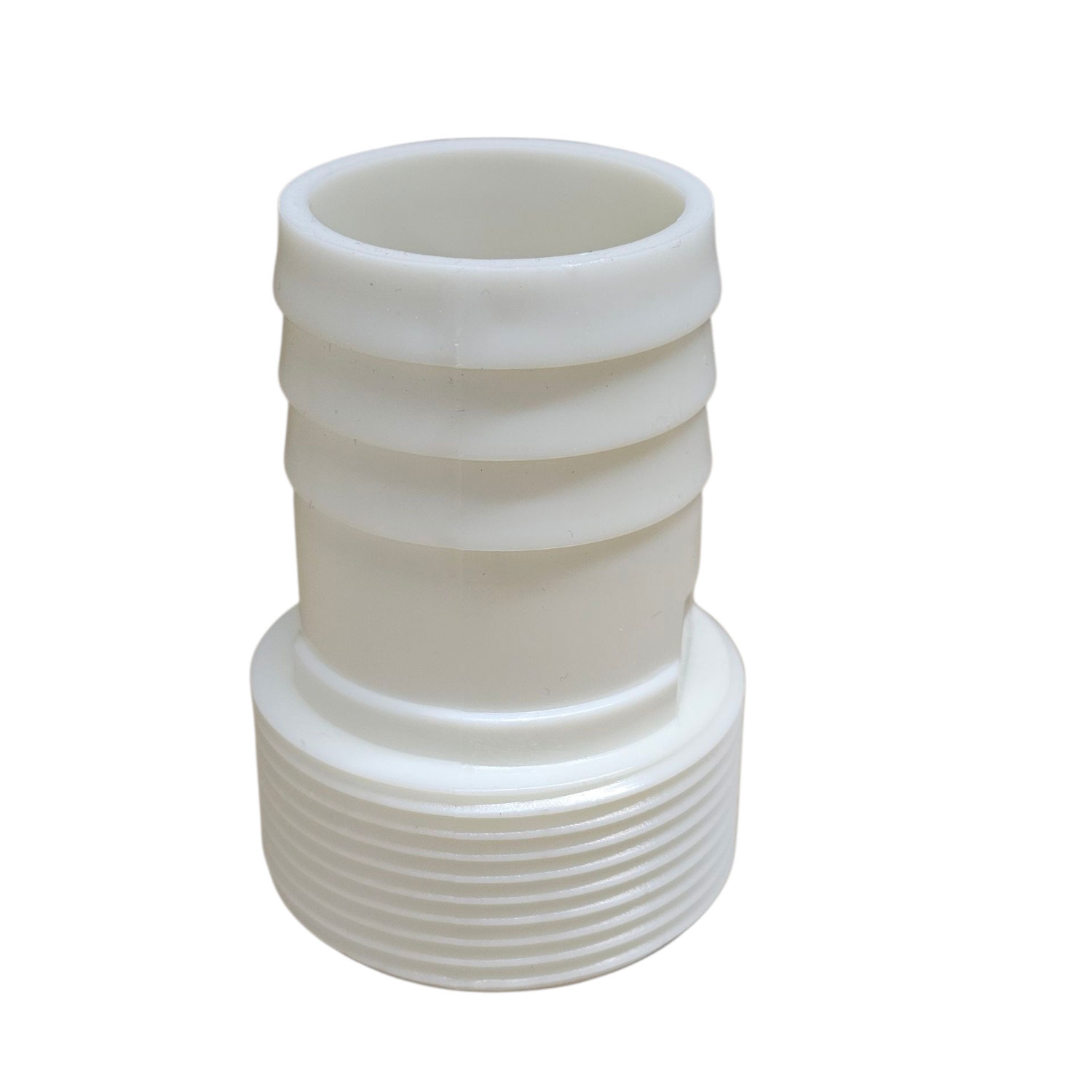 Druckschlauchtülle 1 1/2 Zoll AG  x 38 mm gerippt