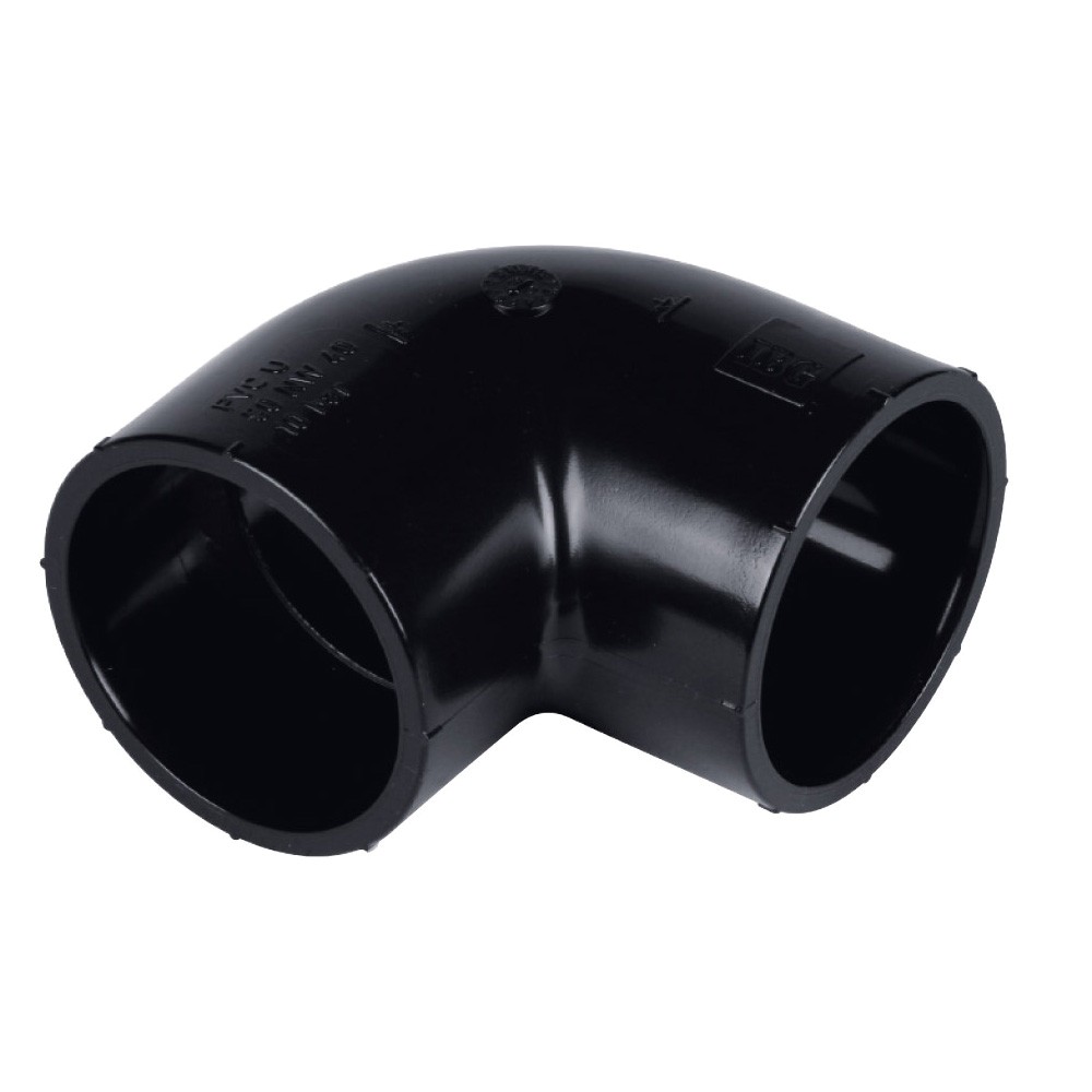 pvc-winkel-schwarz PVC Winkel schwarz d 50 für Solarsysteme
