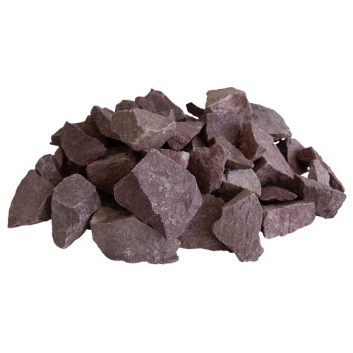 Sauna-Steine himbeerfarbener Quarzit, 20 kg