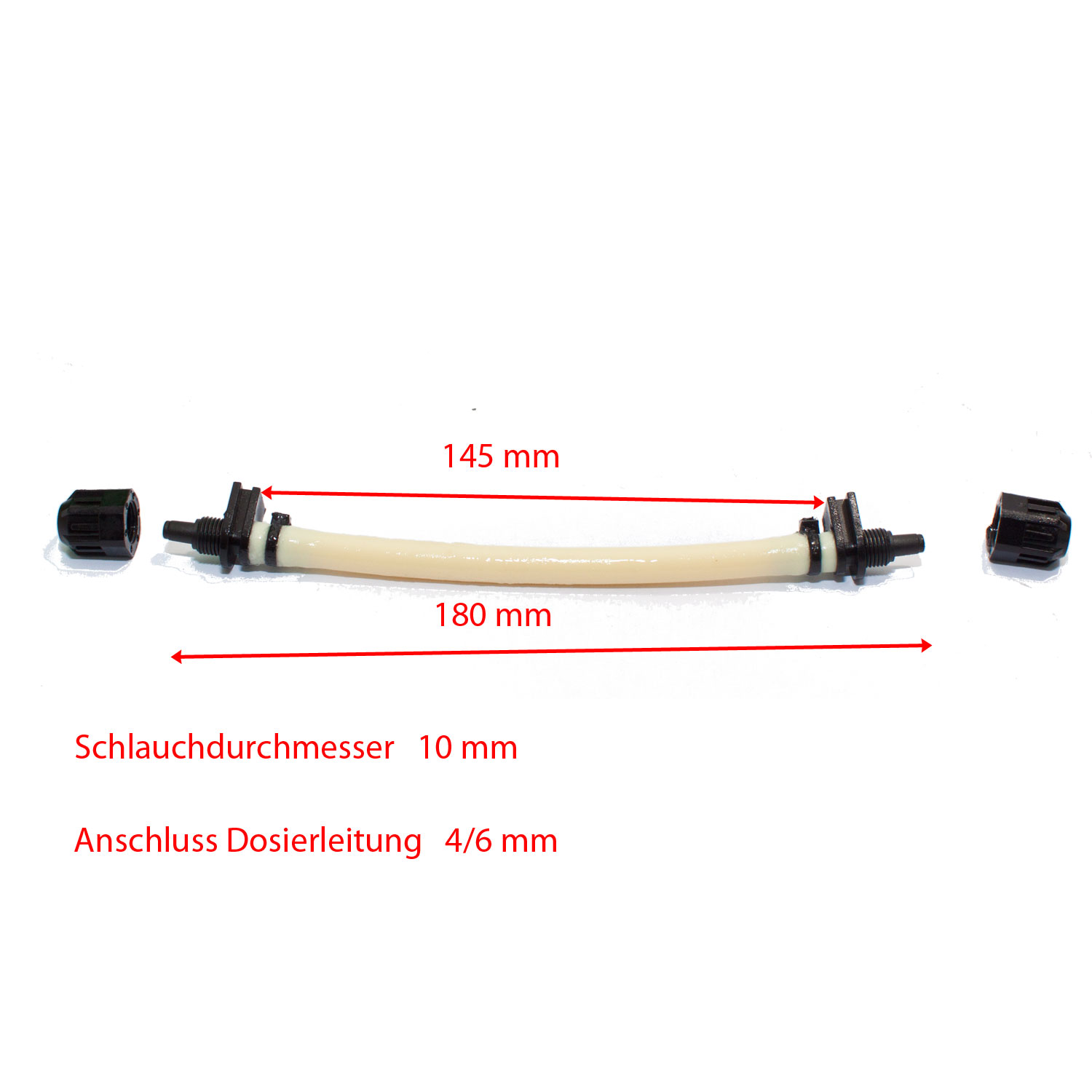 Pumpenschlauchgarnitur für schwarze PH Pumpe(INFINITY Geräte )
