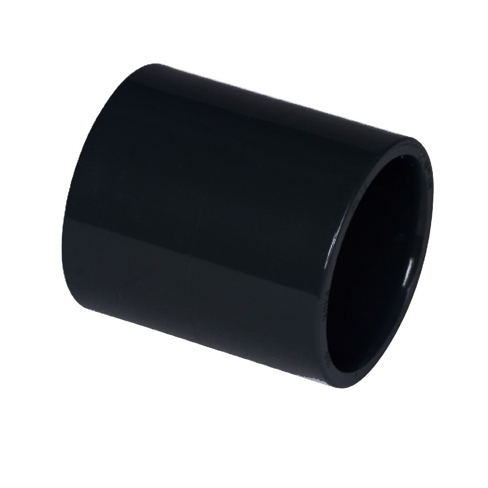 muffe-schwarz PVC Muffe schwarz d 50