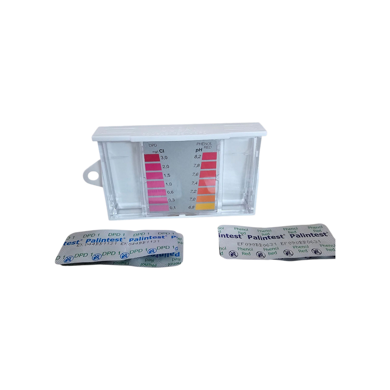 Ocean  Pooltester mit Tabletten  Chlor  /  PH