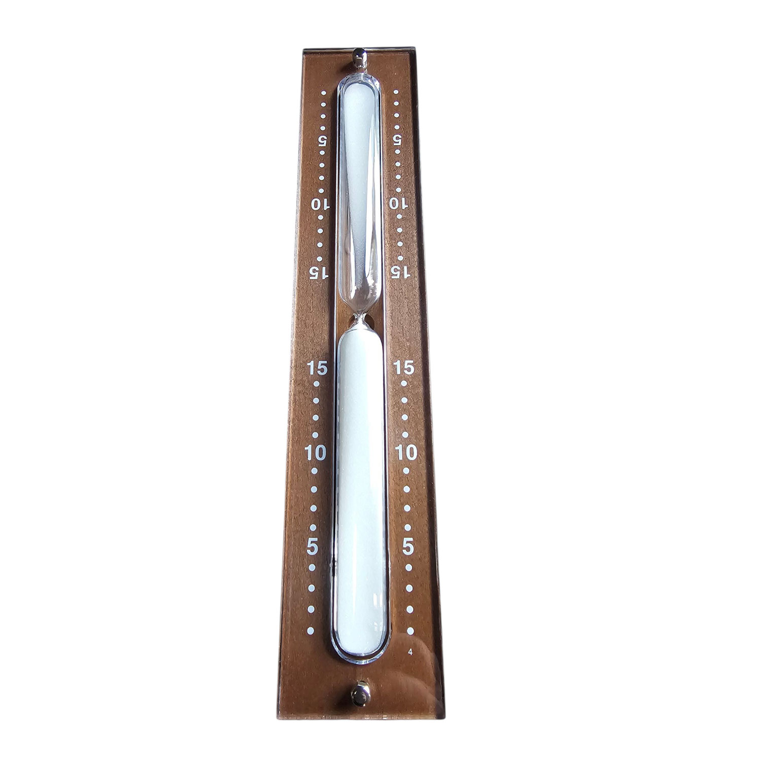 Sauna Sanduhr Buche  Dunkel  weißer Sand