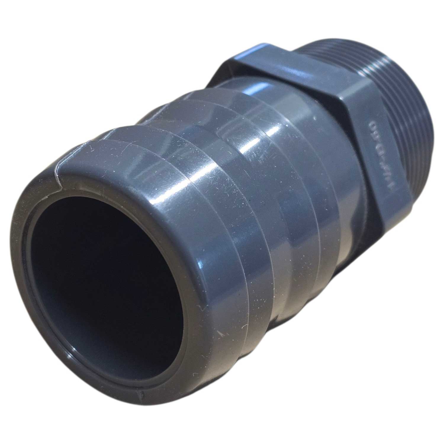 PVC  Druck Schlauchtülle 1 1/2 Zoll  x 50 mm