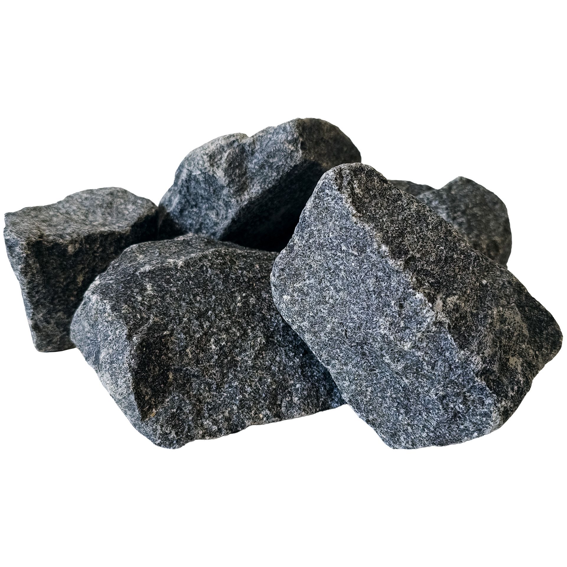 Sauna-Steine, Olivin-Diabas, ca. 5-10 cm, 20 kg