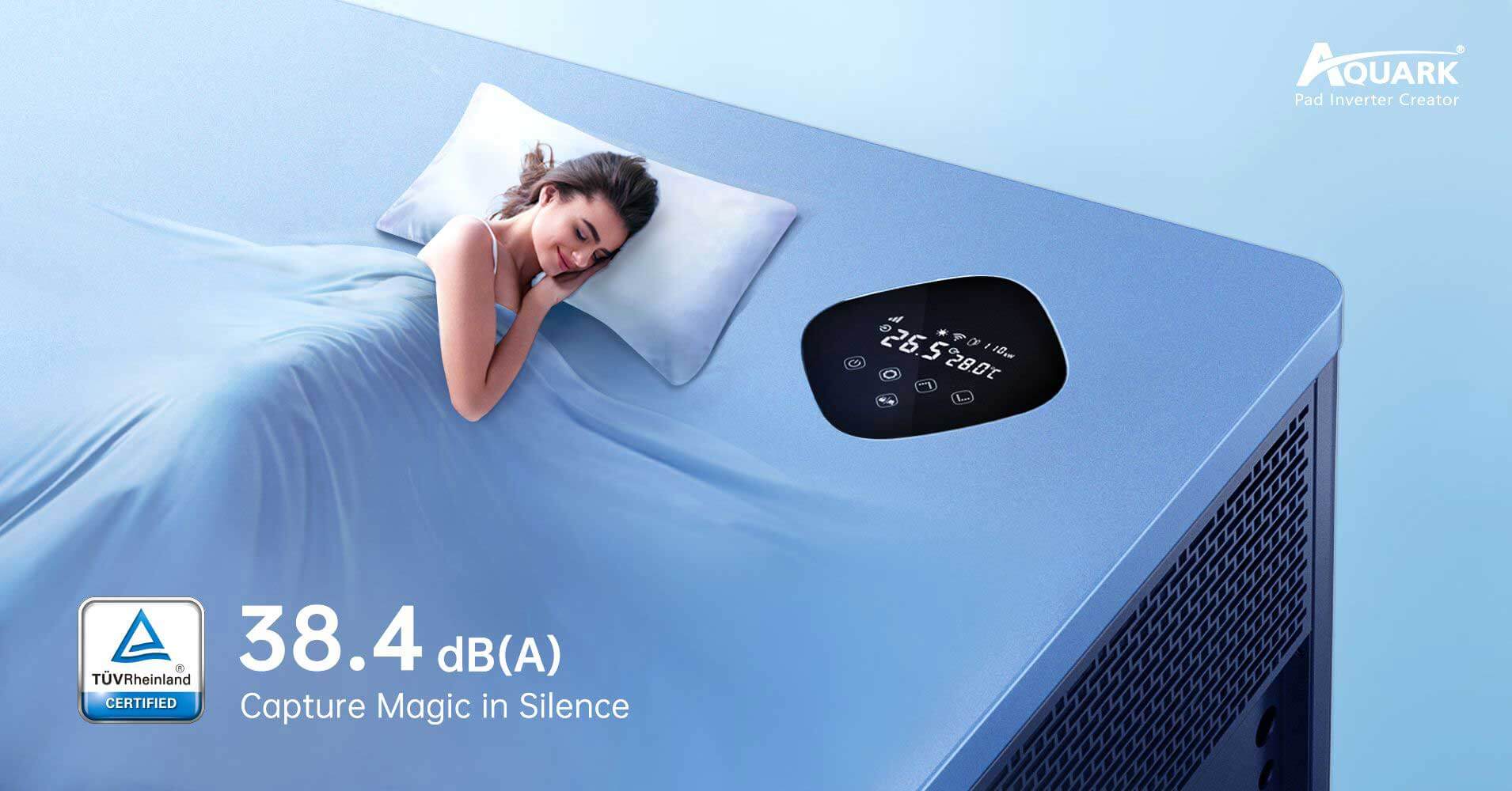 Klimaanlage mit digitaler Temperaturanzeige.