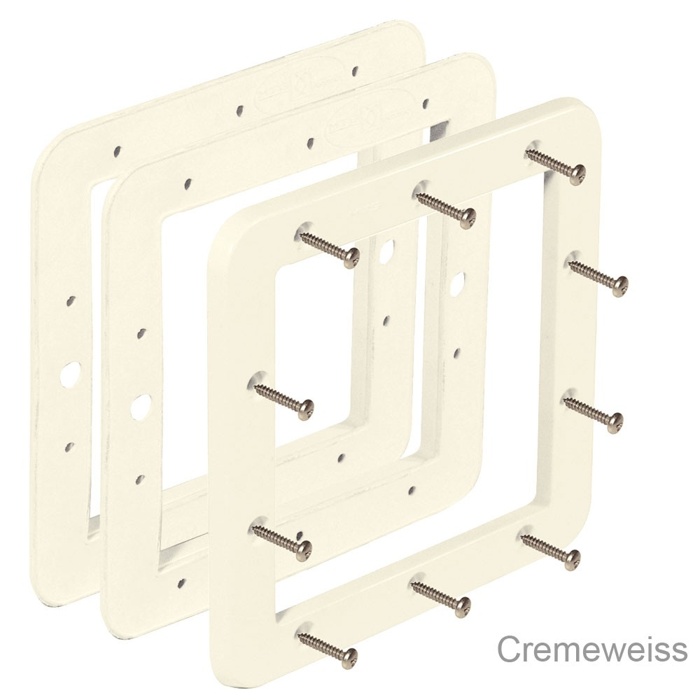 mts-flanschsatz-v10-cremeweiss Skimmer V10 Flanschsatz  mit V4A  Schrauben