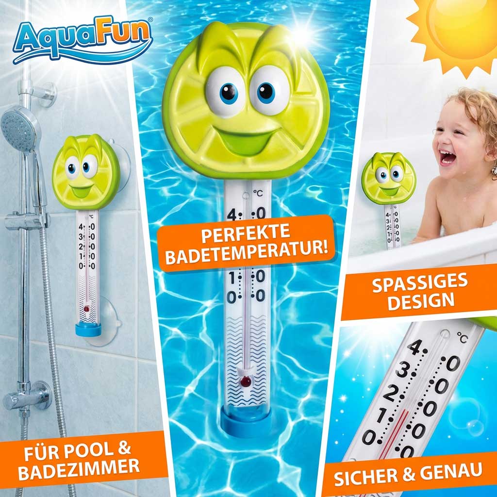Thermometer zur Messung der Wassertemperatur im Pool oder in der Badewanne.