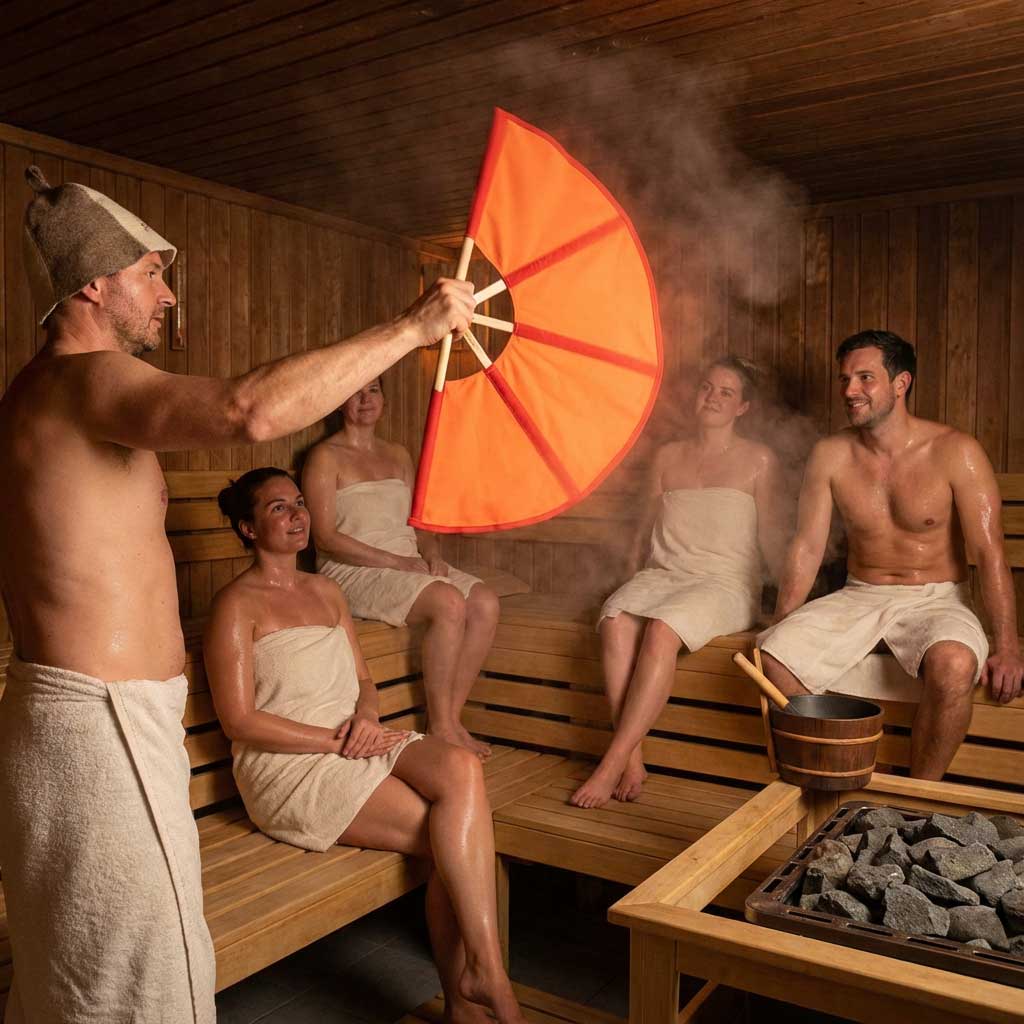 Saunagut Fächer klein 1