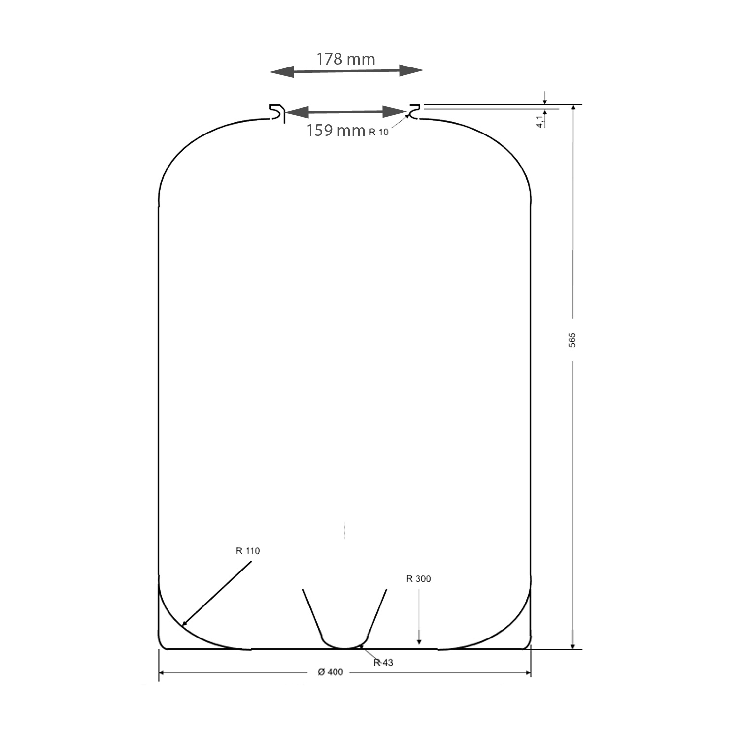 Sandfilterbehälter ECO  Durchmesser 400 mm ohne Zubehör