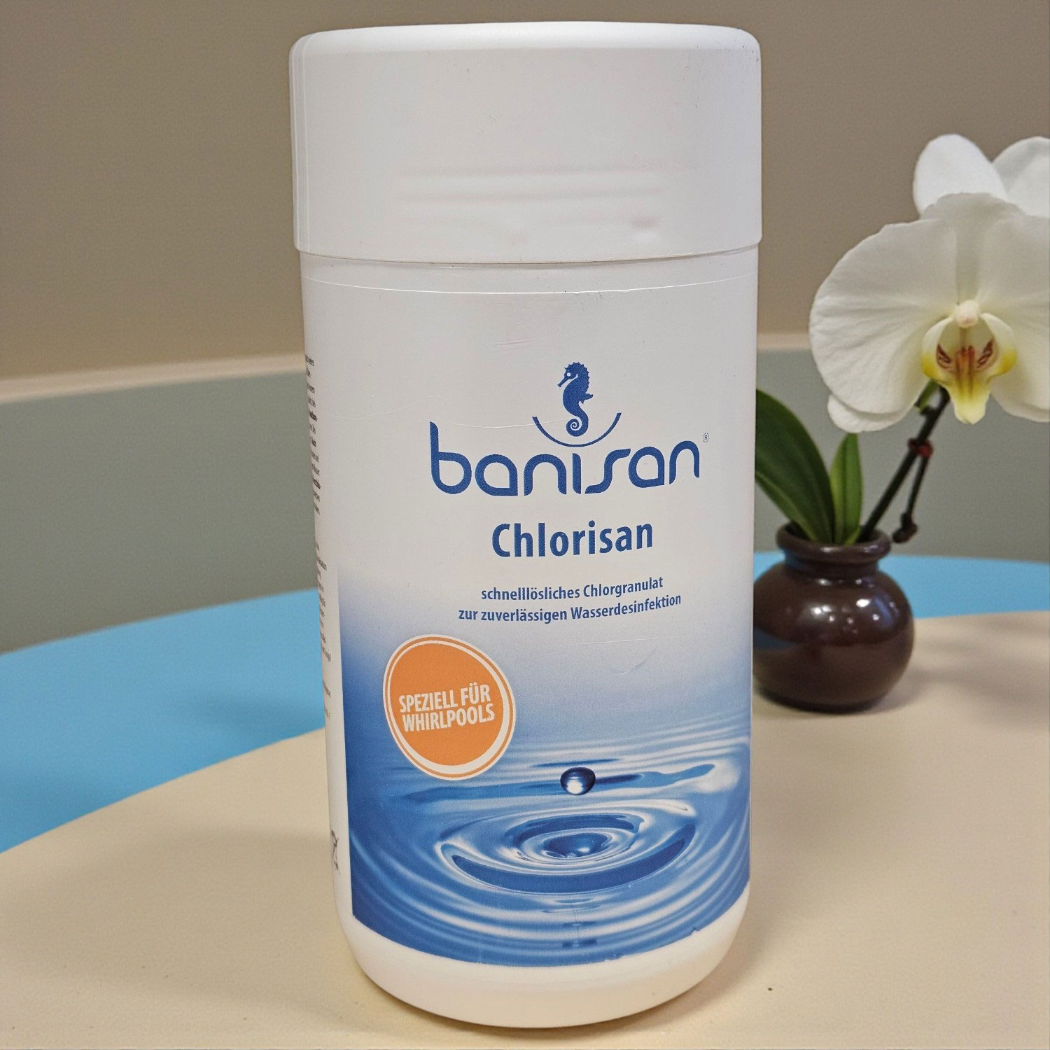 Glasklarer Whirlpool-Genuss mit Banisan Chlorisan Chlor Granulat 1 kg