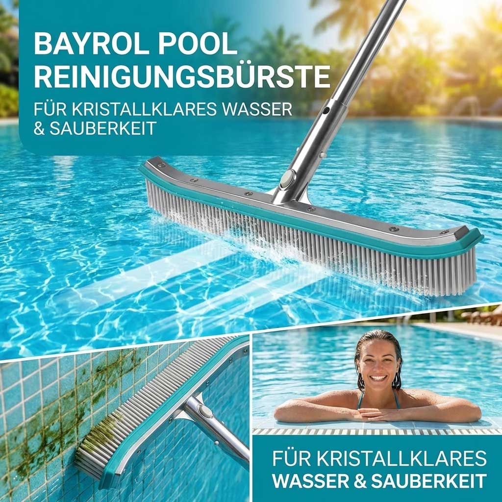 Pool-Reinigungsbürste für klares Wasser, konzipiert für eine effektive Poolpflege.