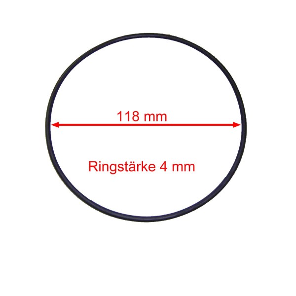 O Ring für Vorfilterdeckel Sena Pumpe 118 x 4