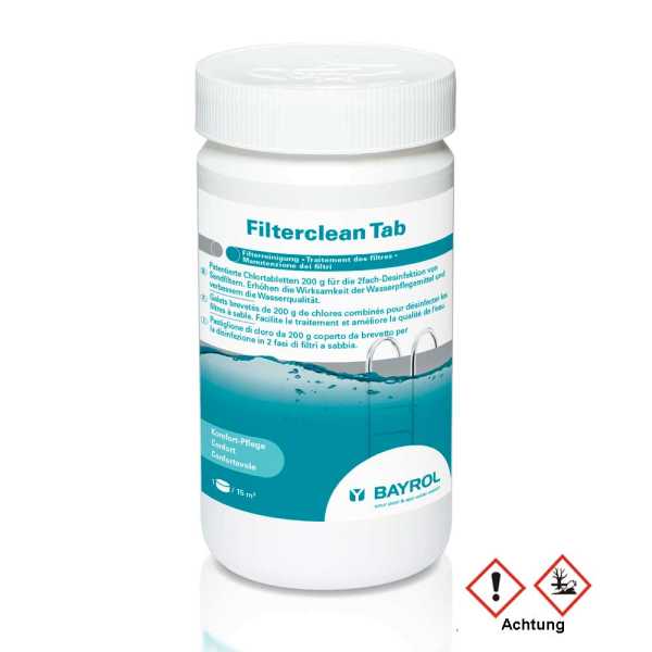 Bayrol Filterclean Tab Desinfektion von Sandfiltern