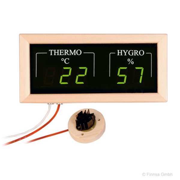 Elektronisches Sauna Hygrometer Thermometer digitale Anzeige