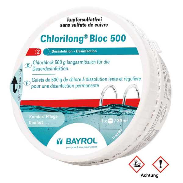Bayrol Chlorilong Bloc 500 Chlor Tabletten
