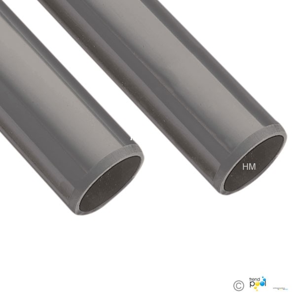 100 x Kappe grau PVC für Rundrohre Durchmesser 20 mm Länge 20 mm UV-stabil 