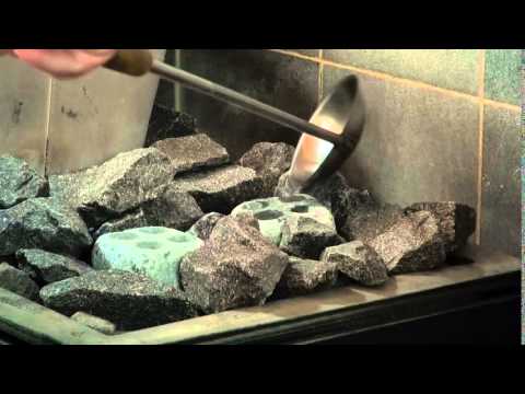 Hukka Dampfsteine Höyrykivet mit Bohrungen  2 Stck