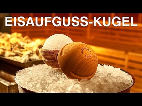 Eisaufguss Kugel von Saunagut