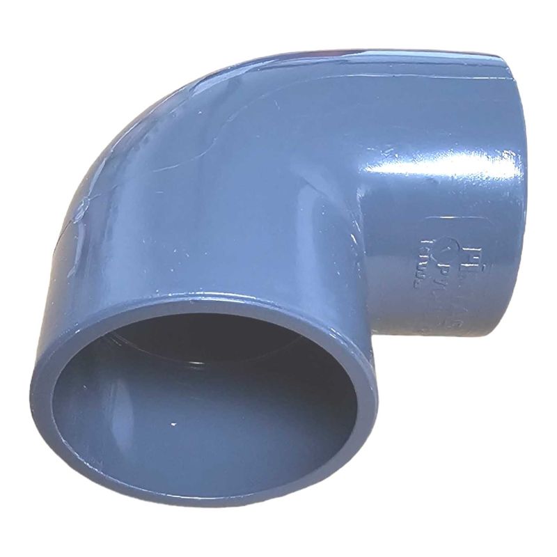90° PVC Winkel 50mm PN10 - Einfache Installation, Robustes Materia